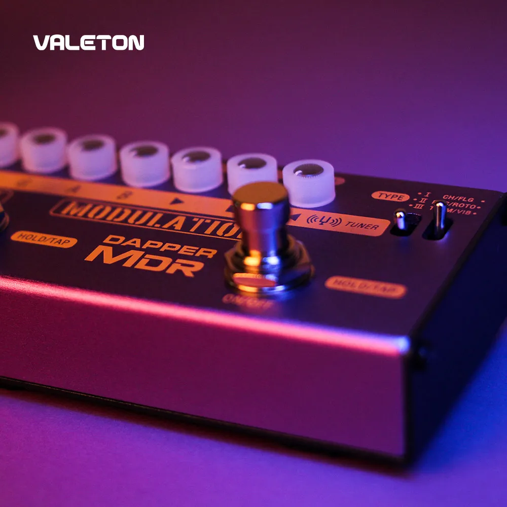 Valeton мульти эффекты гитары педаль Dapper MDR реверберации задержки хора Phaser Vibrato тремоло Flanger цифровой аналоговый ленты задержки