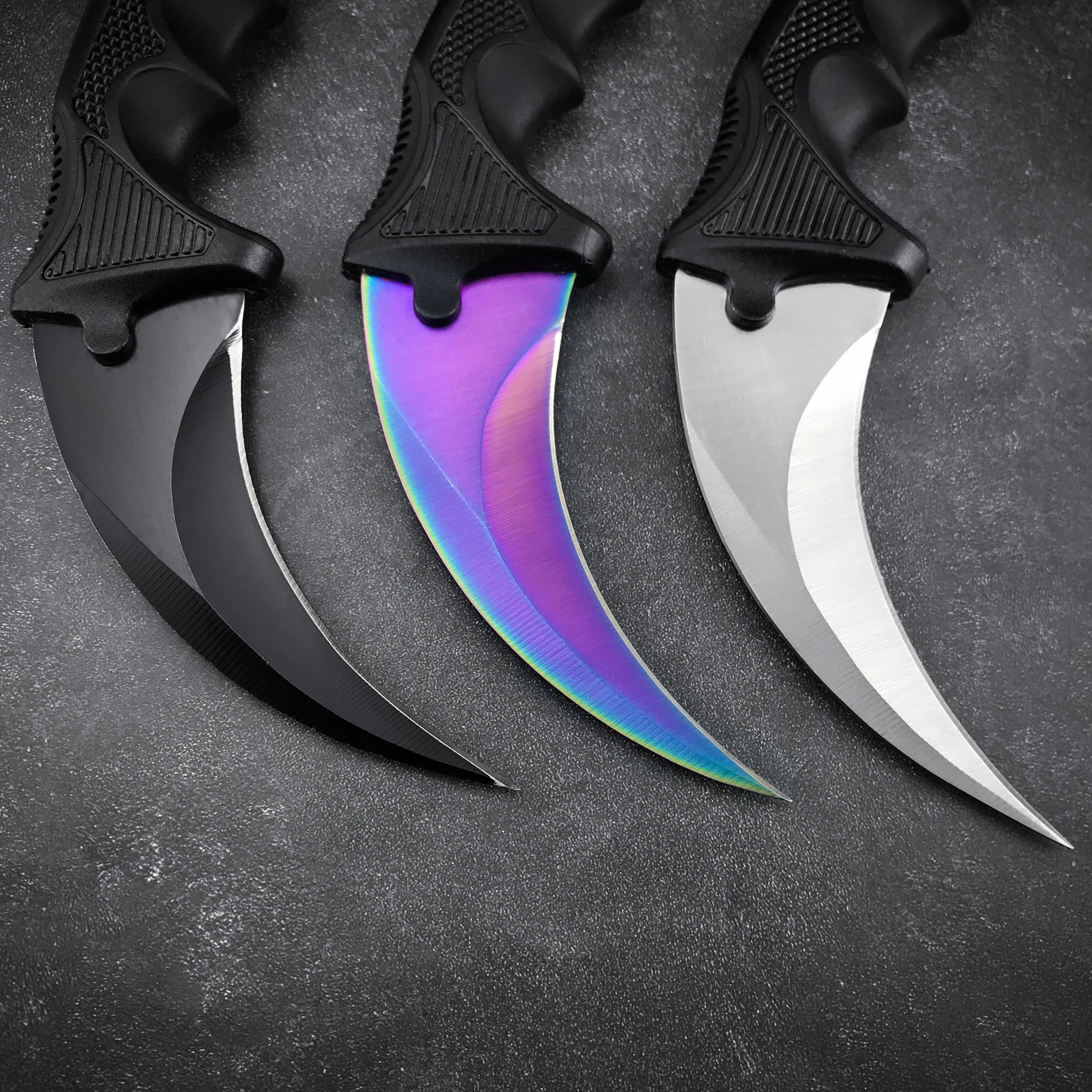 Керамбит из нержавеющей стали CSGO Counter Strike с фиксированным лезвием ручка