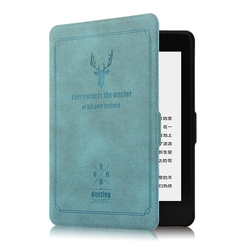 style2 blue PU кожаный чехол для amazon kindle(8th Generation) для чтения электронных книг 6 дюймов защитный чехол для нового kindle SY69JL - Цвет: style2 blue