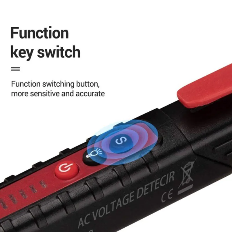 

12-1200V Non-Contact AC Voltage Electric Tester Pen Induction Test Pencil With LED Light Electric Detectors Tester