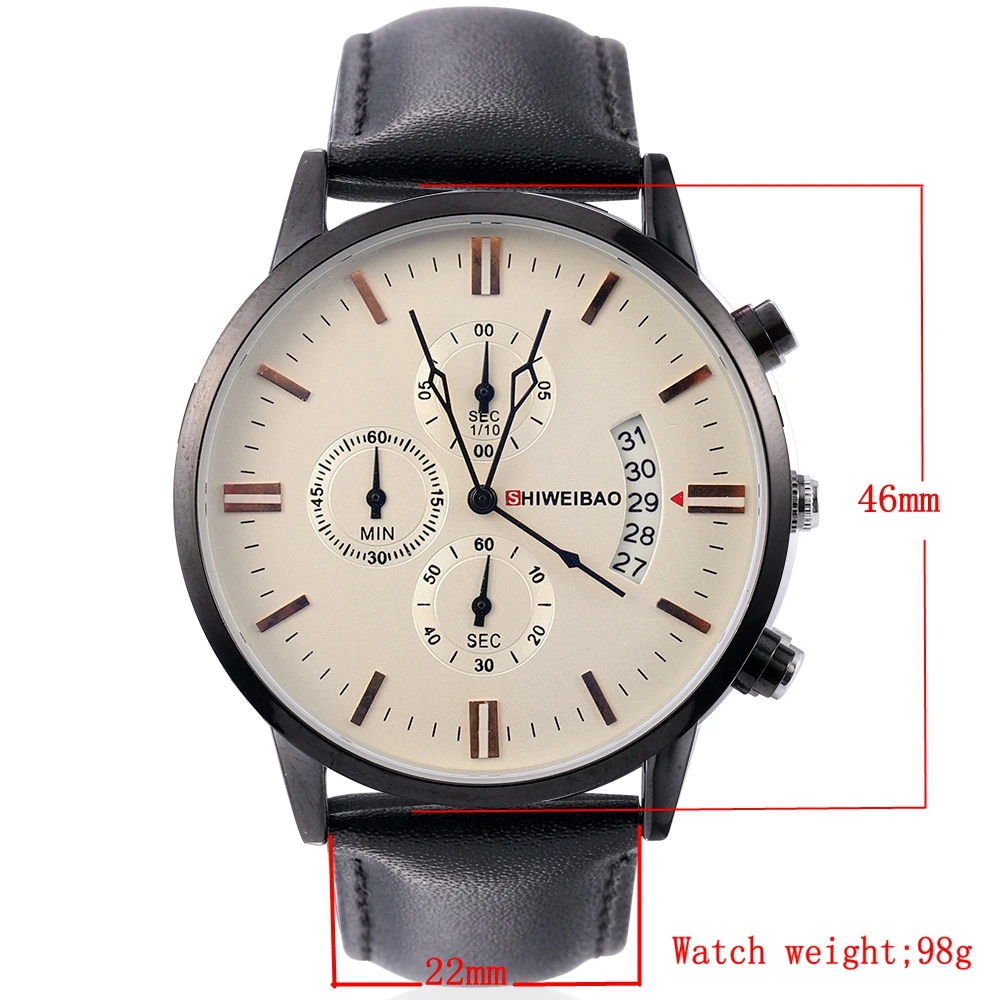 Брендовые Роскошные Кварцевые часы с хронографом мужские водонепроницаемые