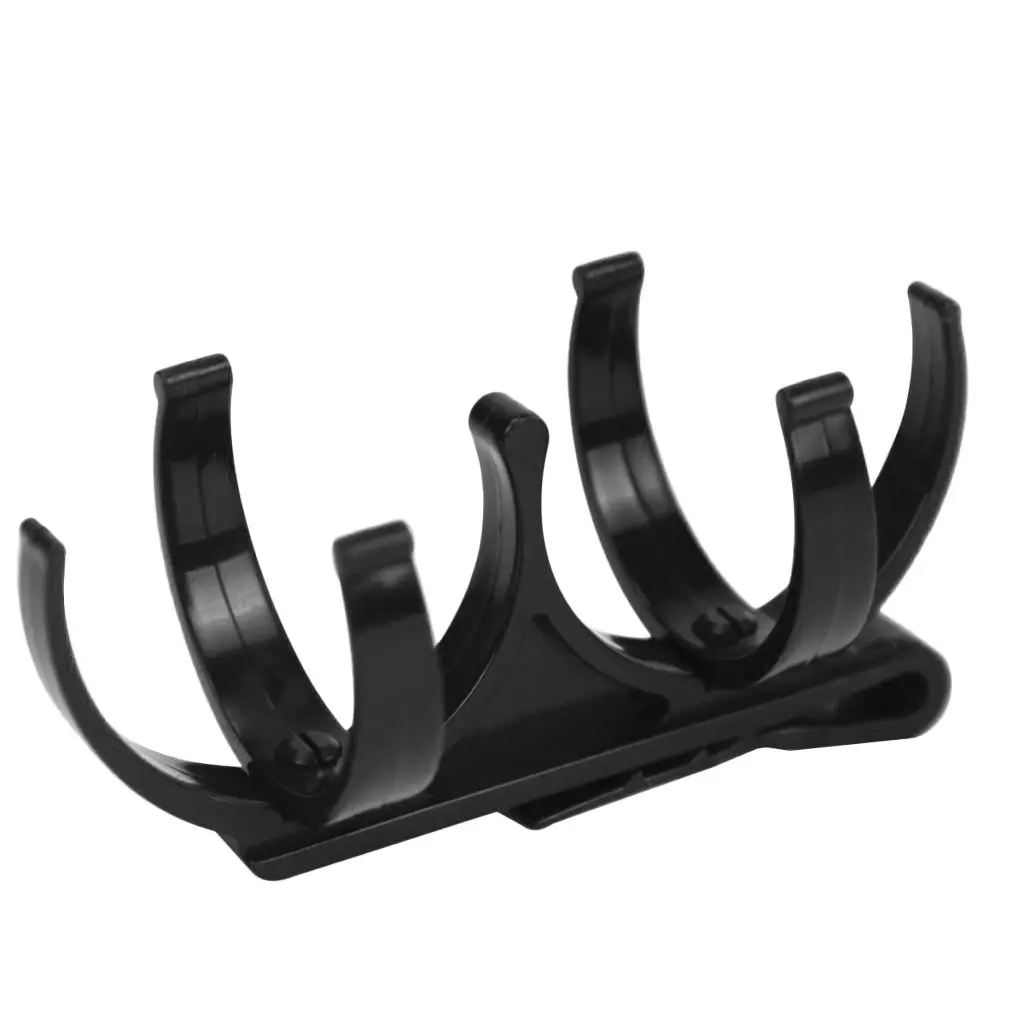 

45x88mm Golf Ball Holder Clip Pro with Quick Release Claws Black for 2 Balls