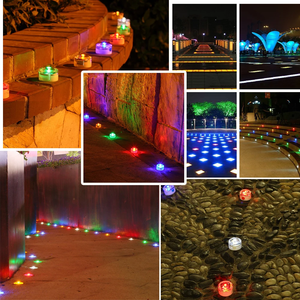 Солнечная Светодиодная лампа для подземного освещения открытый наземный