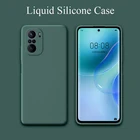 Чехол для Xiaomi POCO F3 Pro, жидкий силикон, матовый мягкий бампер, чехол для телефона Xiaomi Poco F3 Fundas