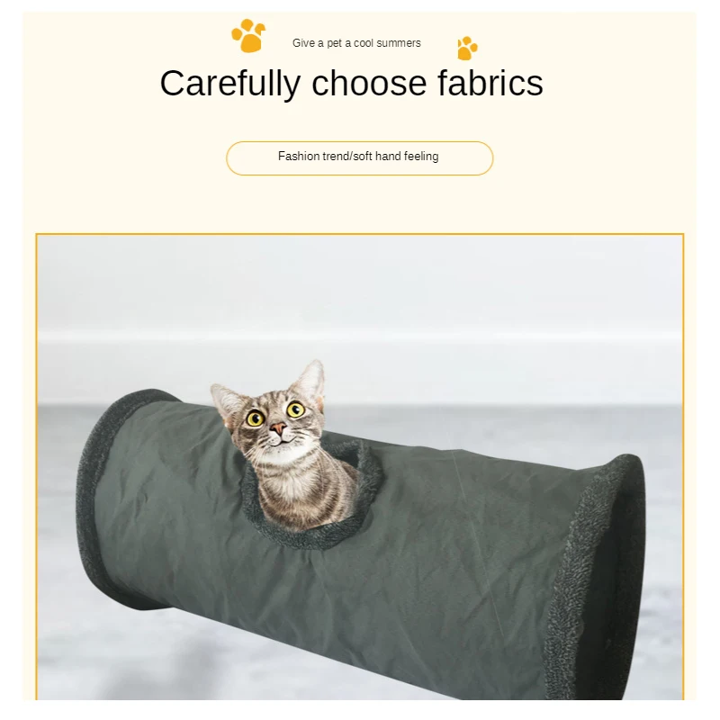 

Suede Pet Tunnel Pet Tunnel Foldable Supplies Cat Toy Plus Plush Cat Tunnel Cat Toys Kitten Toys Cat Tunnel Cat Toys Interactive