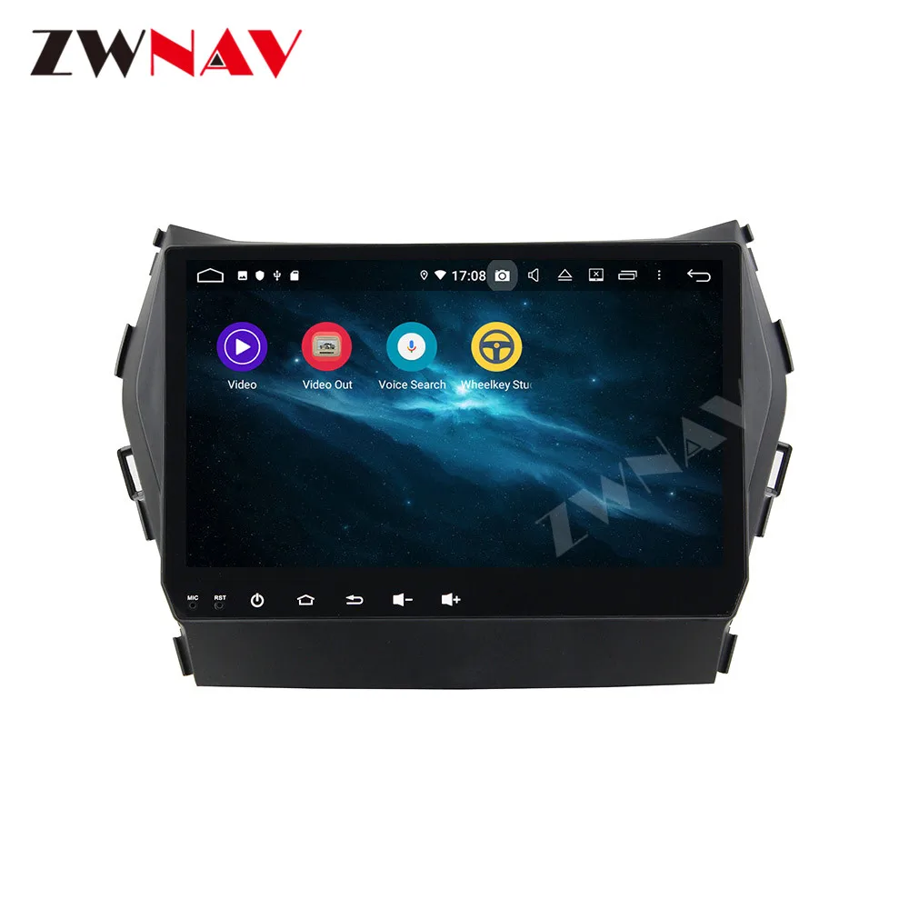 Android 9 IPS экран PX6 DSP для Hyundai IX45 Santa fe 2013 2017 автомобильный без DVD GPS мультимедийный