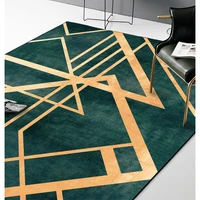 light luxury europe carpet geometric dark green living room bedroom bedside kitchen dining table rugs non slip bath mats tapetes