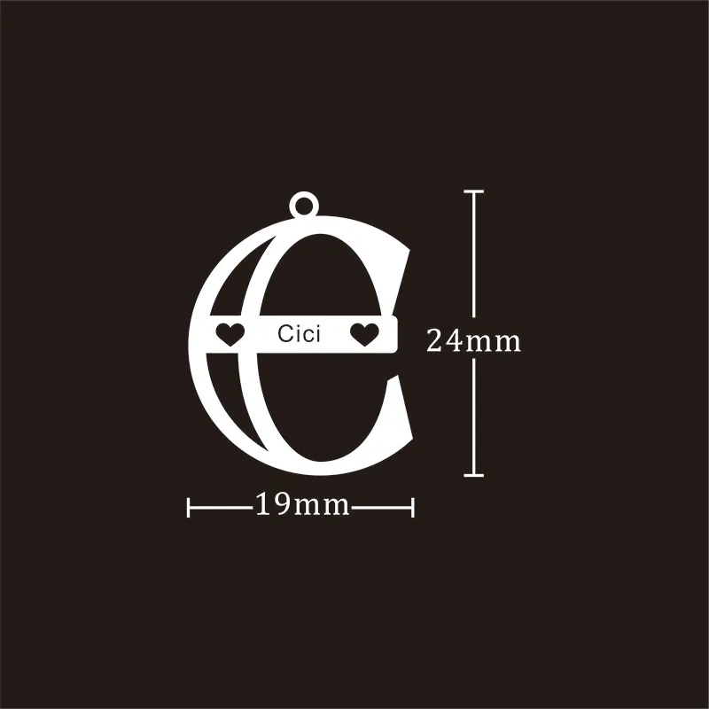 

26 Letter Name Customized Stainless Steel Rose Gold/Silver Color Choker Initial Pendant Necklace Women Alphabet Chains Jewelry