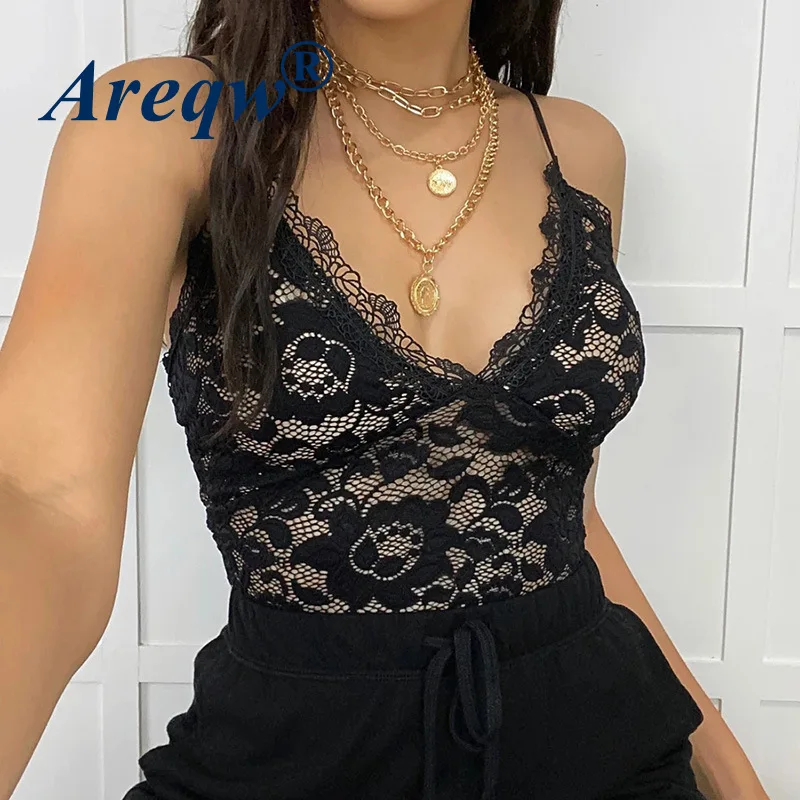 Women's Summer New Style V-neck Chest Top 2021 Sexy Lace Suspenders V-neck Vest Women