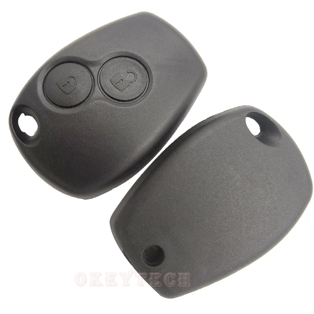 OkeyTech 2-кнопочный чехол для автомобильного ключа Renault Megane Modus Espace Laguna Duster Logan DACIA Sandero