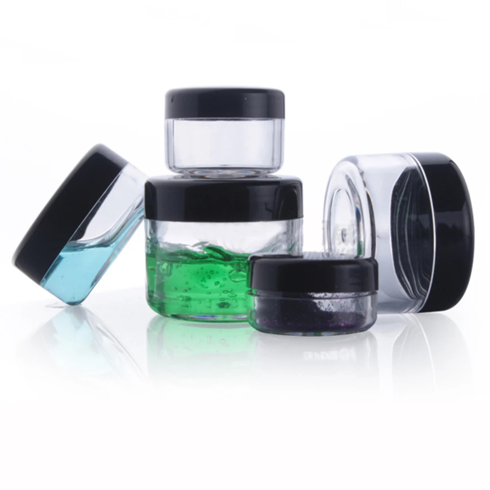 20 штук пустые баночки для крема косметические контейнеры Пластик прозрачные