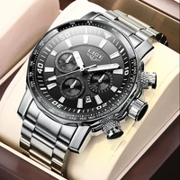 2021 lige top brand luxury mens watches full steel watch male military sport waterproof watch men quartz clock relogio masculino