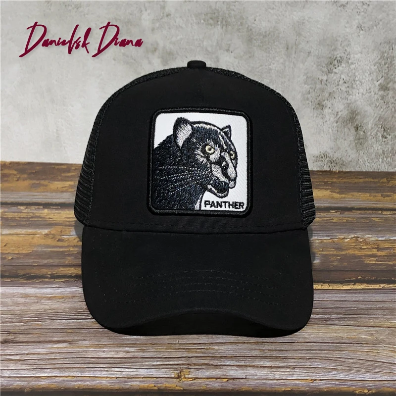 

Men's baseball cap Animal Embroidery Black Sheep Anime Cute Embroidery Summer Mesh Men's Sunshade hats baseball cap for men