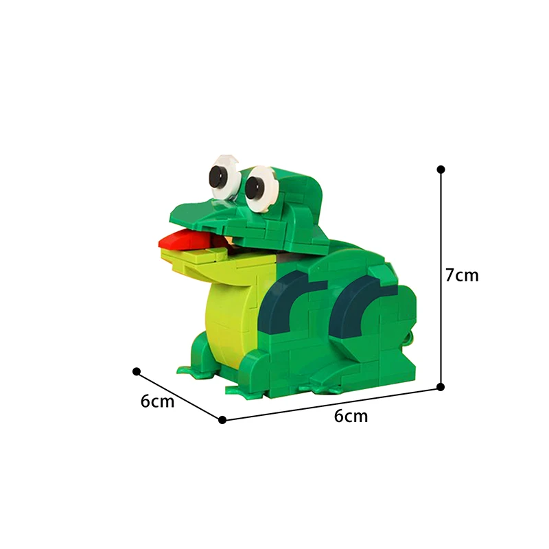 

MOC Farm Green Brick Mechanical Frog Building Blocks Model Brick Kit Killer Toad Animal Model Idea Assemble Puzzle Toy Boy Gift