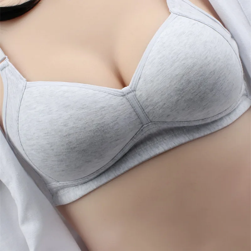 

Женский сексуальный бюстгальтер пуш-ап, студенческие хлопковые Бюстгальтеры без косточек для сна с регулируемыми бретелями, женское повсе...