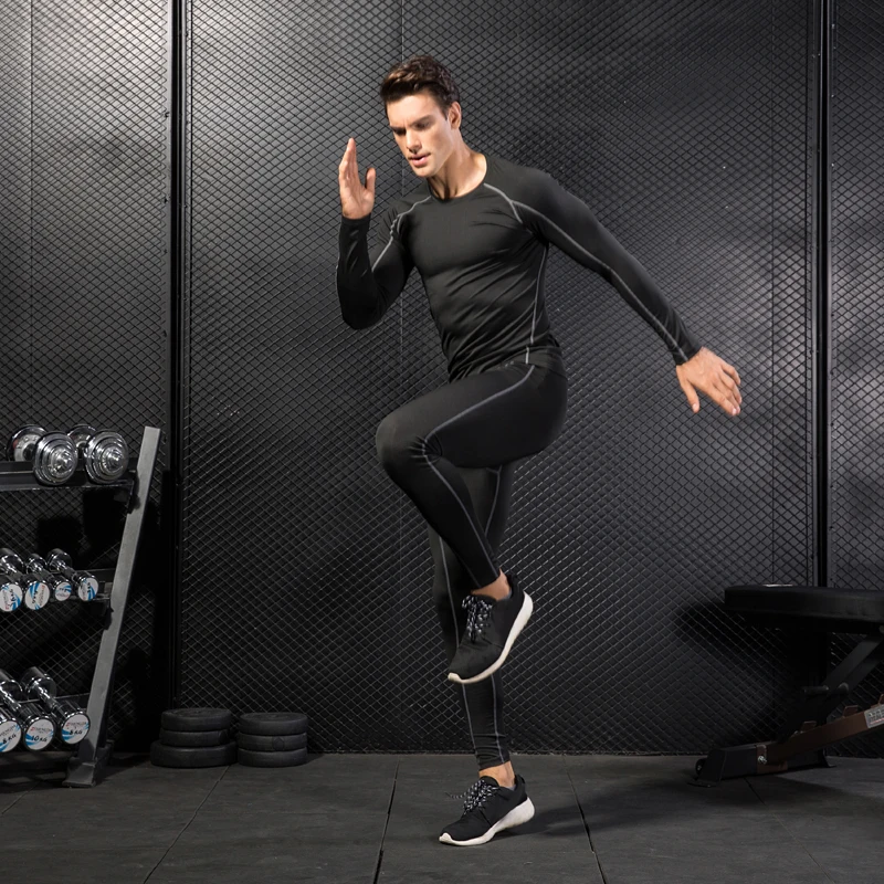 Горячая Россия местная доставка компрессионный костюм Фитнес-плотно бегать