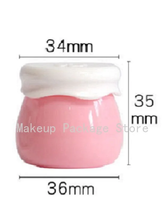 

10g 10/30/50pcs Acrylic Cosmetic Empty Fruit Jam Facil Cream Jar,DIY Beauty Mask Refillable Pot, Portable Makeup Tool Container