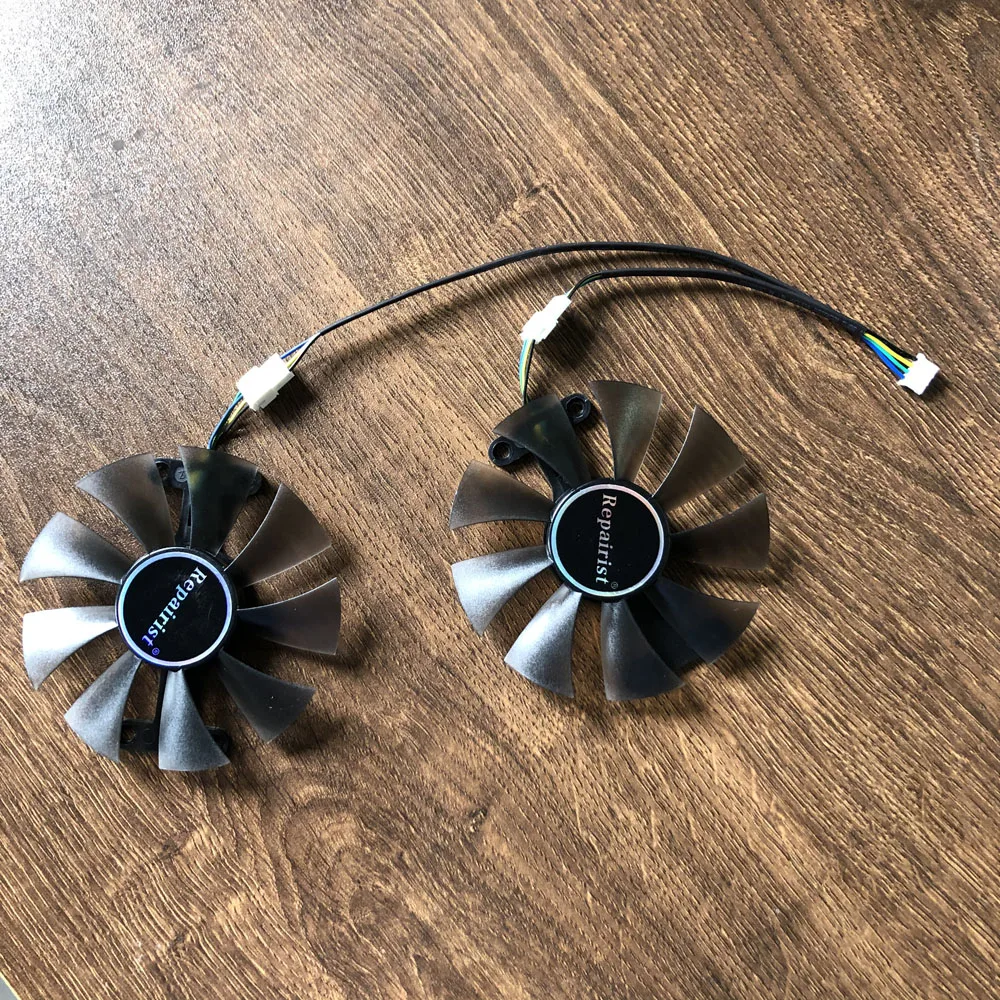 2 шт./компл. Geforce GTX950 GTX960 GPU Графика карты Cooler VGA вентилятор для Zotac GTX 950/960 AMP