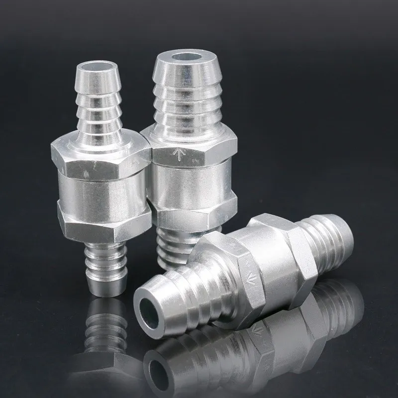 1Pcs Check Valve Aluminum Alloy Fuel One Way For Cars And Ships Suitable Carburetor 6/8/10/12/14/16MM | Обустройство дома