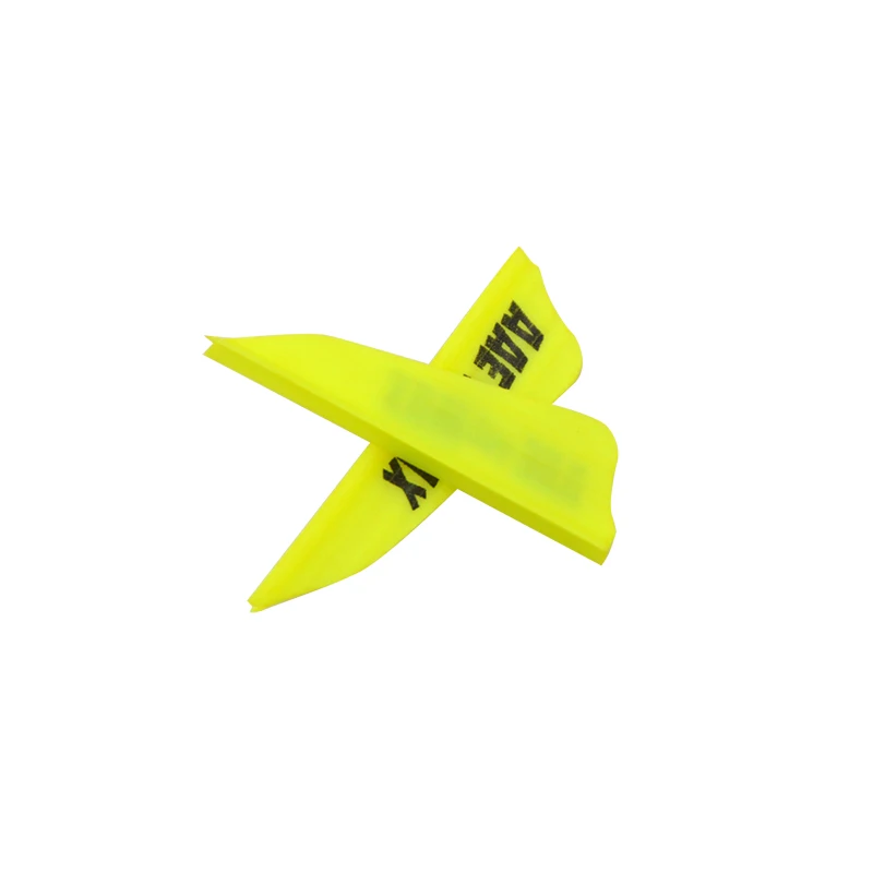 Yellow 50 шт. красочные 1,7" стрельба из лука стрела перо резиновое оперение стрелы для лука стрелы вала лопасти принадлежности для охоты - Цвет: Yellow