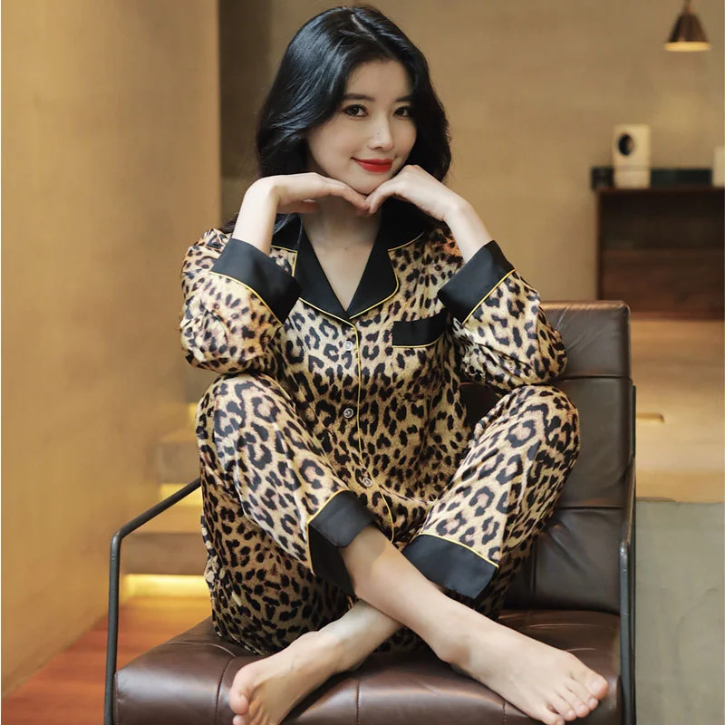 

Pajamas For Women 2 Pieces Sets 2021 New Pajamas For Women 2 Pieces Sets 2021 New Leopard Print Pajamas for Women 2021 New Sum