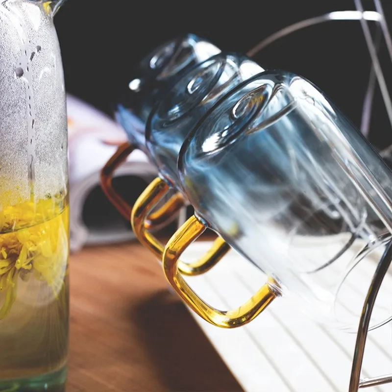 Большой Ёмкость термостойкого взрывозащищенный Стекло чайник дома высокого