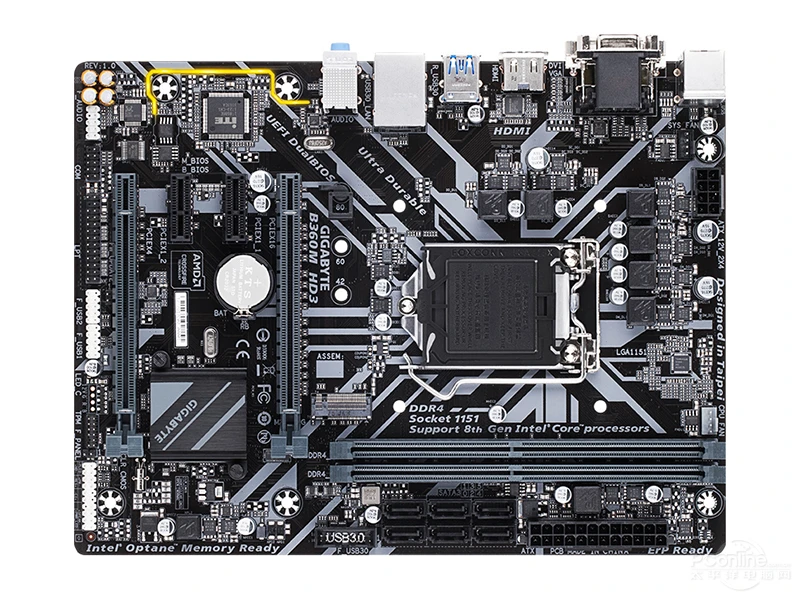 Десктопная материнская плата новый Gigabyte B360M HD3 оригинальный LGA 1151 DDR4 B360 десктопная