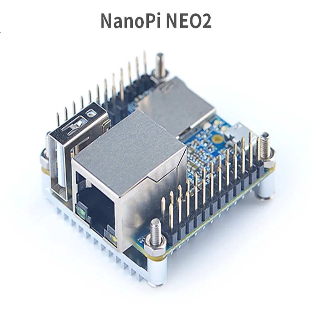 NanoPi NEO2 Allwinner H5 макетная плата 64 бит четырехядерный a53 Gigabit Ethernet встроенный шесть ядер Mail450 GPU Run UbuntuCore