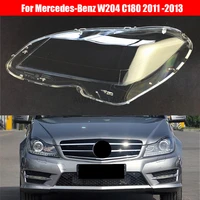 headlamp lens for mercedes benz w204 c180 c200 c260 2011 2012 2013 headlight cover replacement front car light auto shell