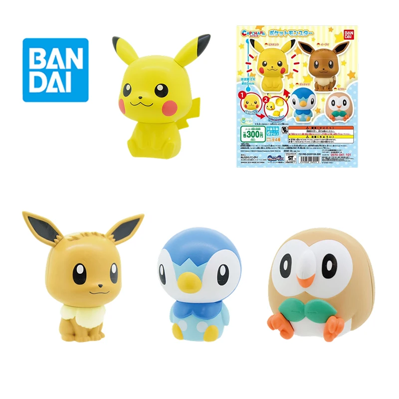 

Bandai Pokmon Pikachu Psyduck Glaceon Squirtle Desktop Decoration Collection Children's Kawaii Toy Birthday Gift Figure