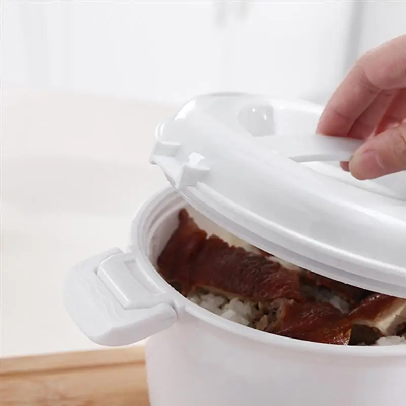 Microwave Rice Cooker Multifunction Insulated Lunch Box Container Cookware For Oven | Дом и сад