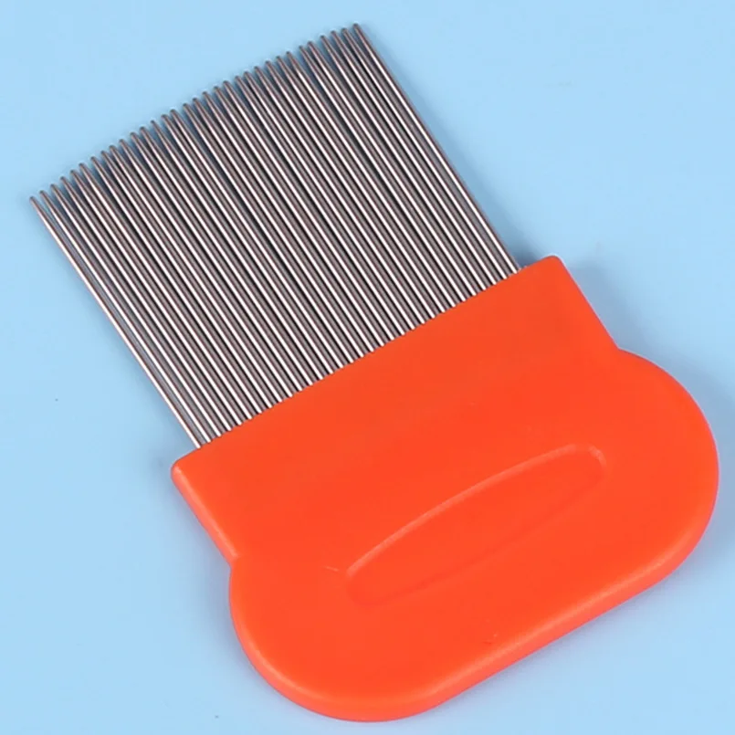 Новые длинные иглы решетки гребень для удаления вшей расчески домашних животных