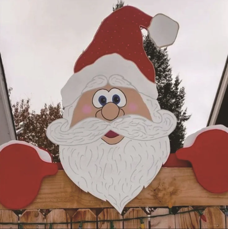 Cerca de Reno de Pap&aacute; Noel para exteriores, decoraci&oacute;n navide&ntilde;a, jard&iacute;n, inserto de decoraci&oacute;n navide&ntilde;a, novedad de 2021-4