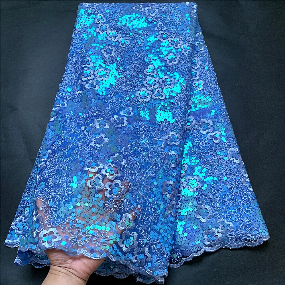 Скидка Новинка 2022, ткань высокого качества с блестками и вышивкой, шитье из искусственного гипюра, 5 ярдов Скидка Новинка 2022, ткань высокого качества с блестками и вышивкой, шитье из искусственного гипюра, 5 ярдов