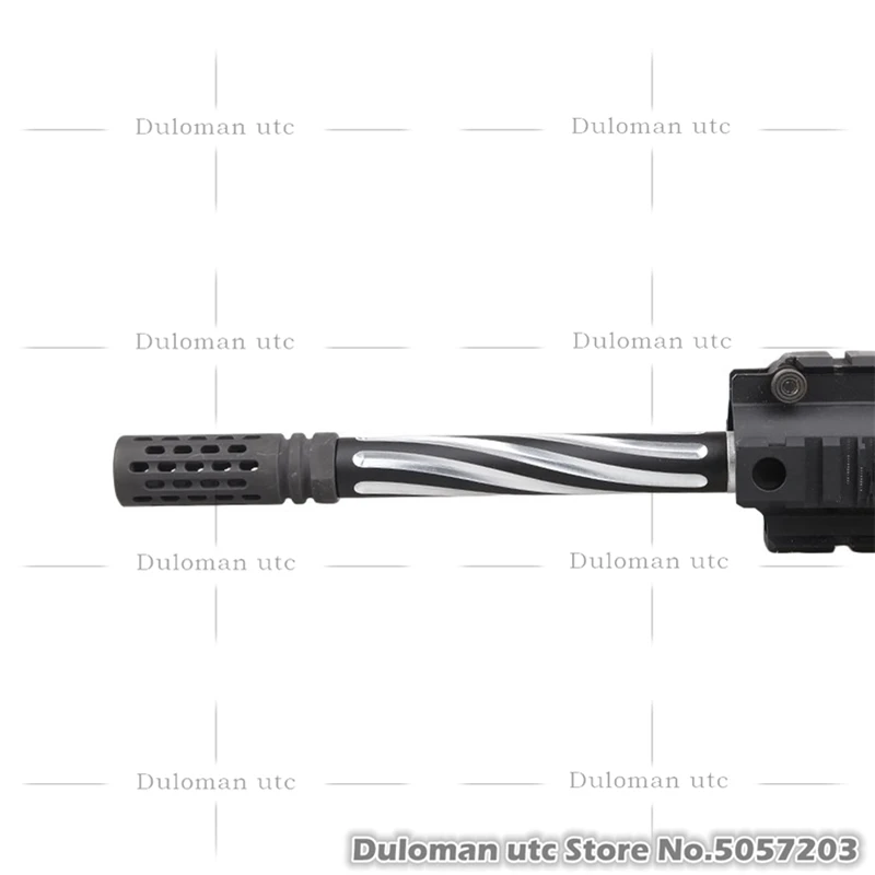 Duloman utc Fortis стиль 5 &quotвитая спиральная флейта 14 мм CCW Oute удлинитель трубки для Airsoft