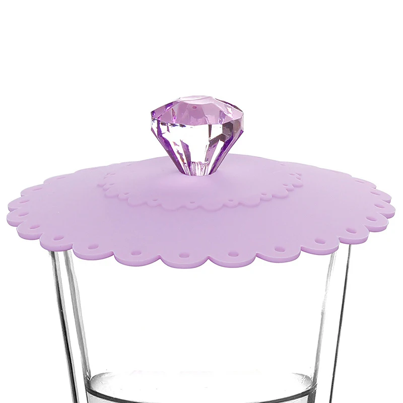 Милый многоразовый силиконовый чехол с бантом кружевом луком пылью чашка