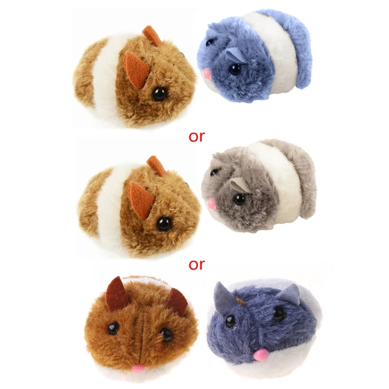 

Pull String Mouse Vibrating, Pull String Mouse Vibrating Movable Interactive Toy Fluffy Plush Mice for Cats Kitten