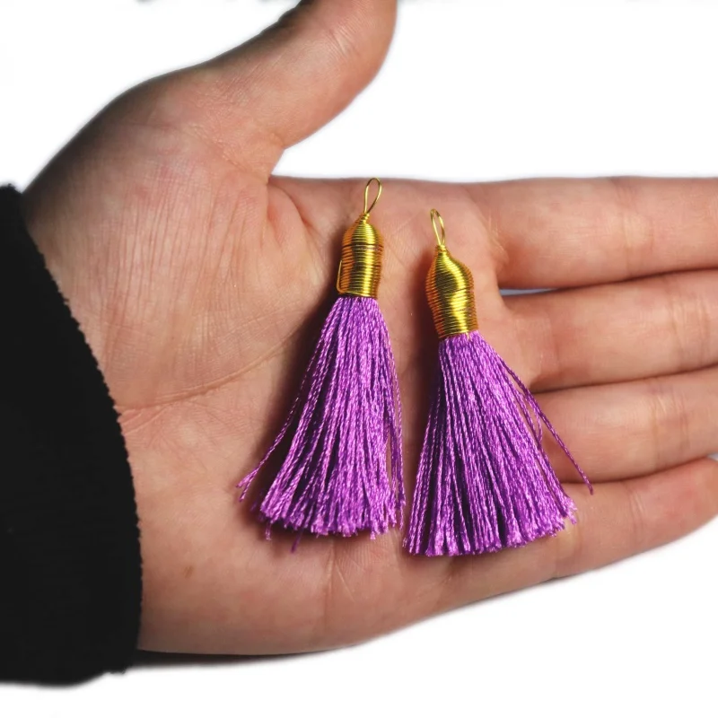 Голубая звезда мини шнур кисточка до 4 никель-металл-20 шт. DIY аксессуары Шнуры