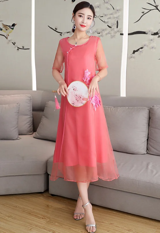 Элегантное винтажное китайское платье-Ципао aodai из Вьетнама для женщин, традиционная одежда ao dai, китайское платье Ципао cheongsam