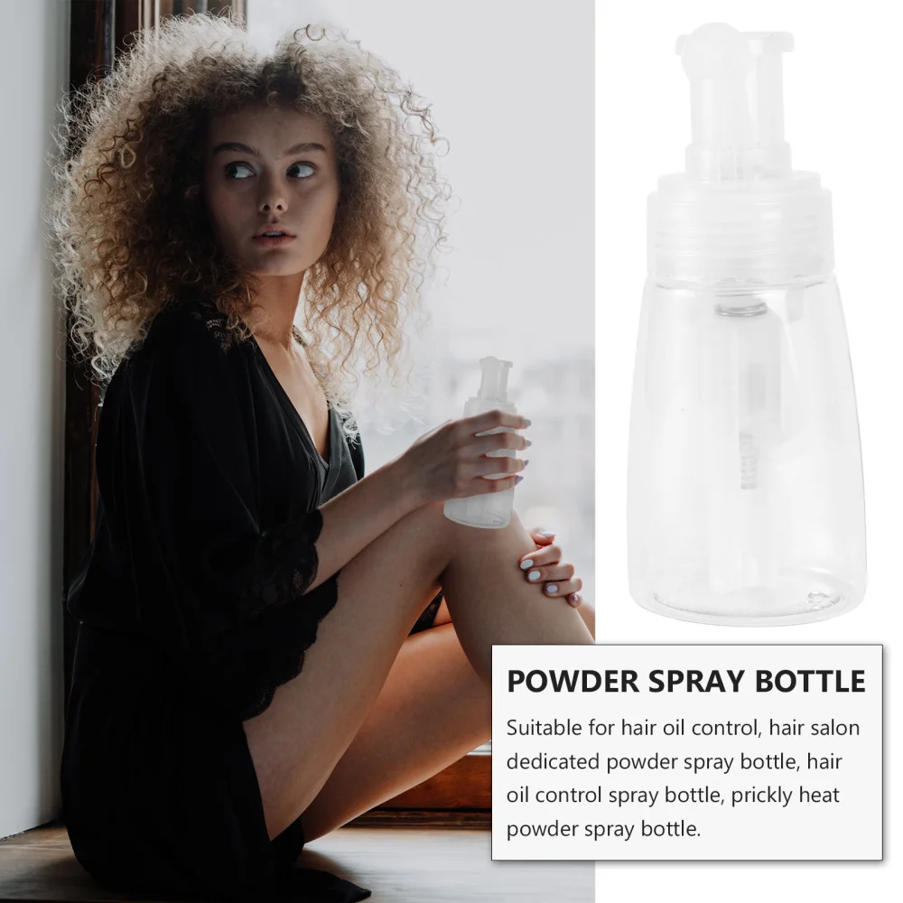 

Hair Salon Powder Spray Bottle Prickly Heat Powder Bottle Transparent