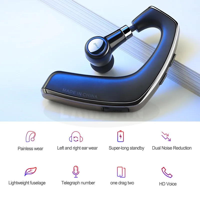 Новейшие деловые Bluetooth наушники с микрофоном, беспроводные наушники, bluetooth-гарнитура для вождения автомобиля