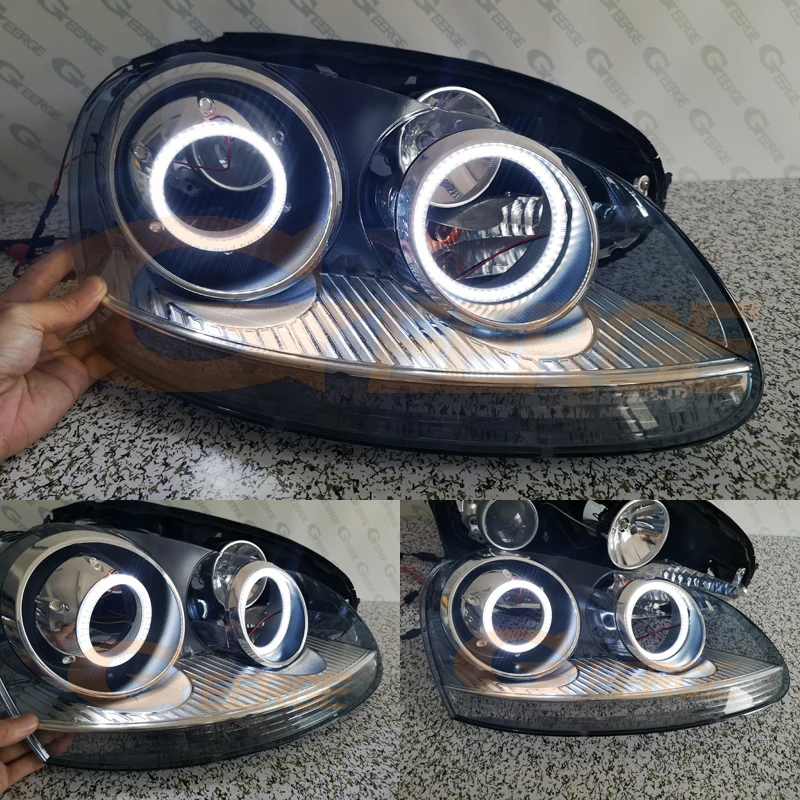 Для Volkswagen VW Golf Rabbit Jetta GTI R32 MKV MK5 2005-2010 ксеноновая фара Ультра яркое освещение smd комплект светодиодов «глаза ангела»