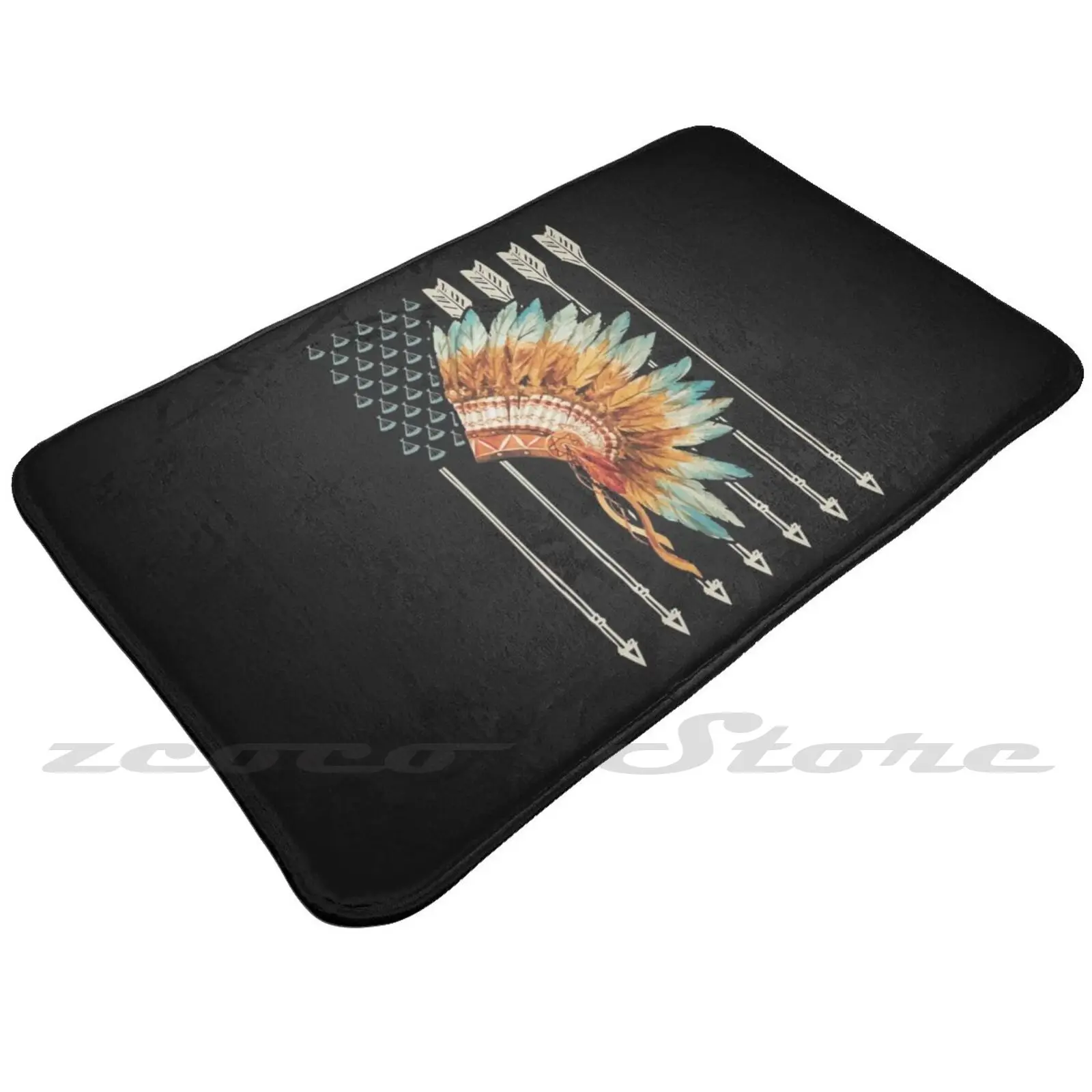 Флаг США стрела подарок мягкий коврик дверной проем нескользящий поглощение