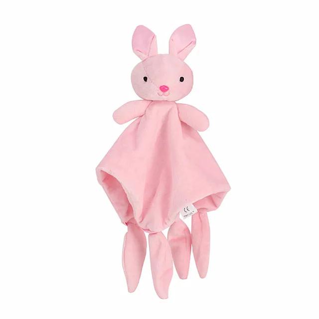 rabbit Мягкие игрушки для малышей 0-12 месяцев, успокаивающее полотенце, спальное животное, одеяльце-полотенце, Обучающие погремушки для новорожденного ребенка, Мобильная игрушка для коляски - Цвет: rabbit