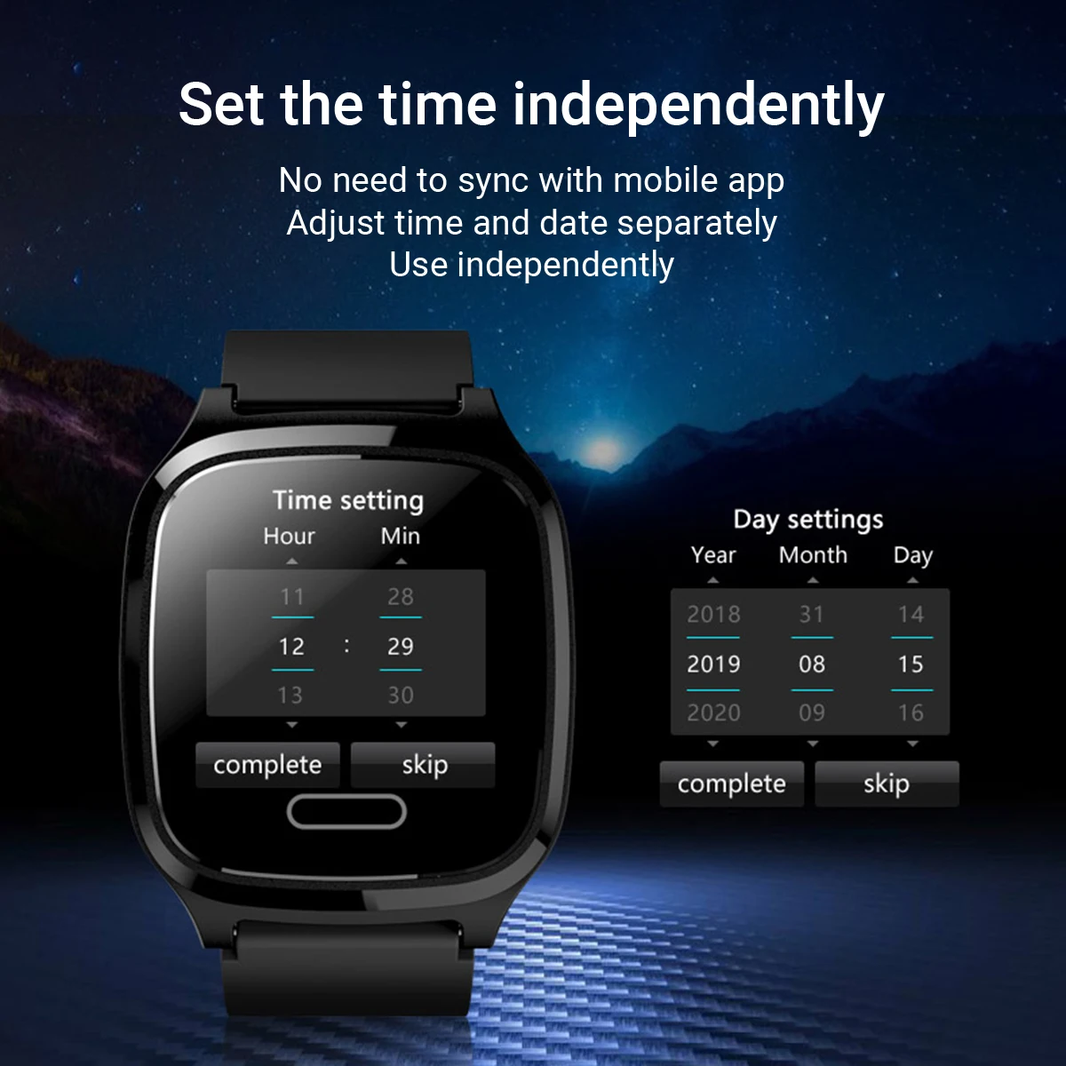 Смарт браслет спортивные часы 1 3 дюйма BT4.0 фитнес трекер IP68 Водонепроницаемый