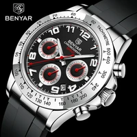 2021 new luxury men quartz wristwatches top brand stainless steel chronograph 30m waterproof sports watch for men reloj hombre