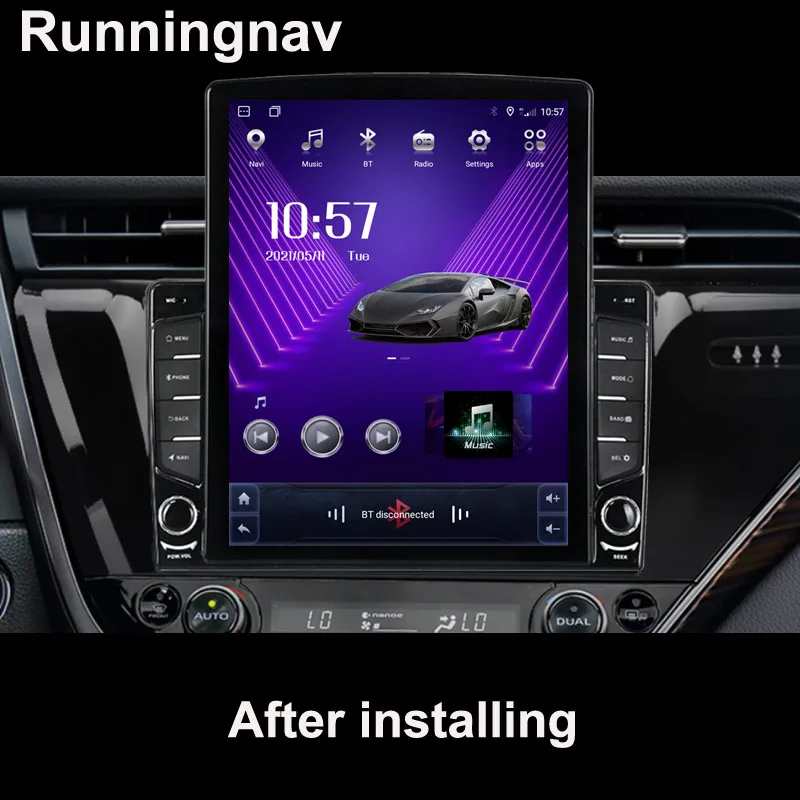 Runningnav для Kia Rio 4 IV FB 2016 2017 2018 2019 2020 2021 Tesla Тип Android автомобильное радио