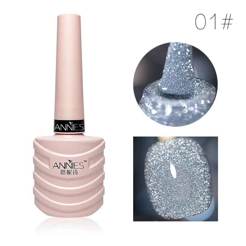 

2021 Exploding Diamond Cat's Eye Glitter Nail Polish Glue Color Bright Shiny Finely Explosive Diamond Reflective Nail Gel 10ml