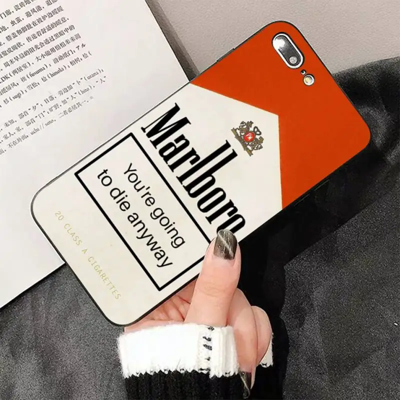 TOPLBPCS чехол для телефона с защитой от сигарет и марихуаны iPhone 8 7 6 6S Plus X 5 фотосессия