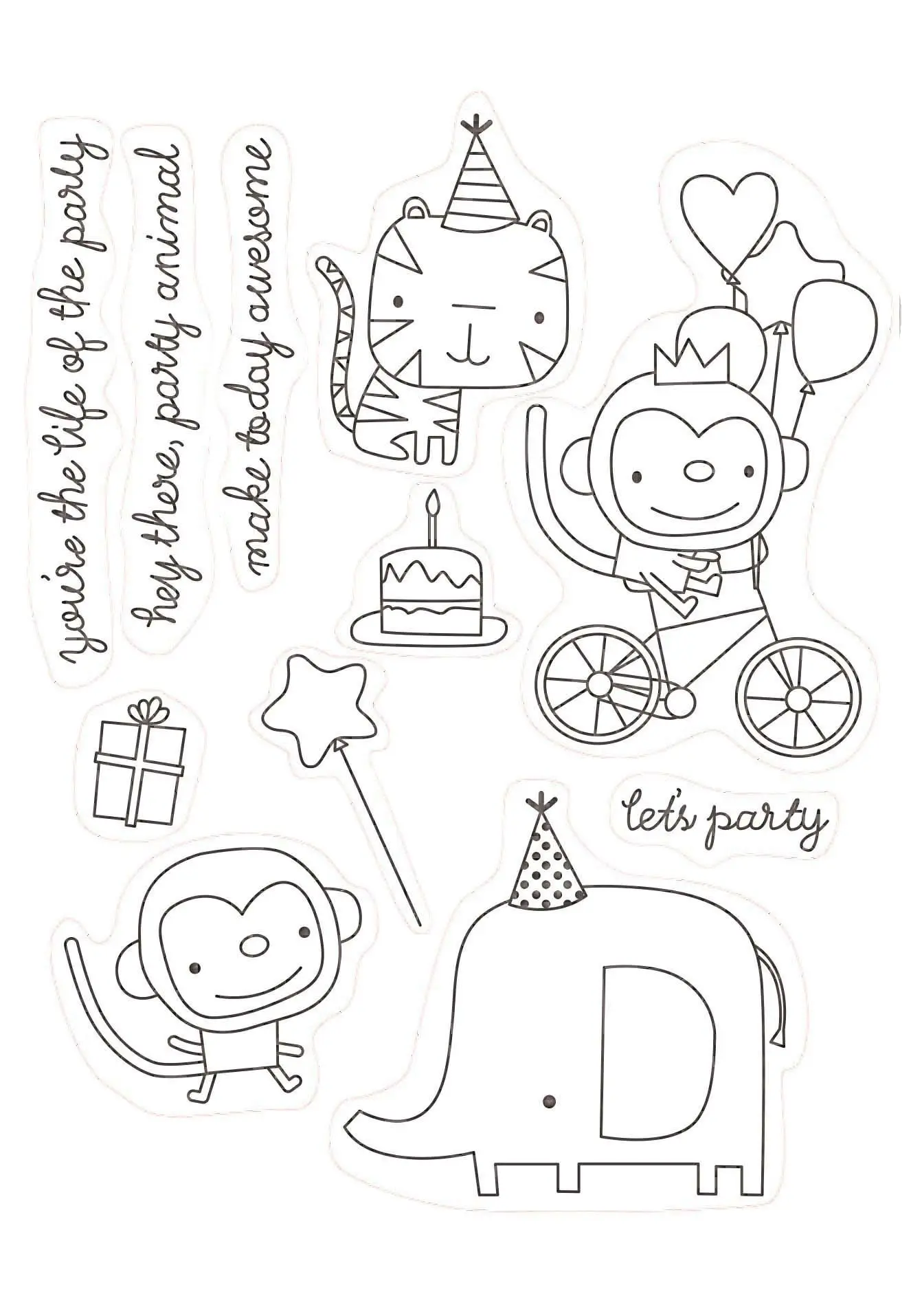 Для вечеринок животные металлические резные штампы прозрачный Штамп для DIY